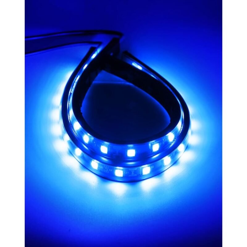 Keiurot Tira de luz LED azul 12 V impermeable para automóviles y más - Imagen 2