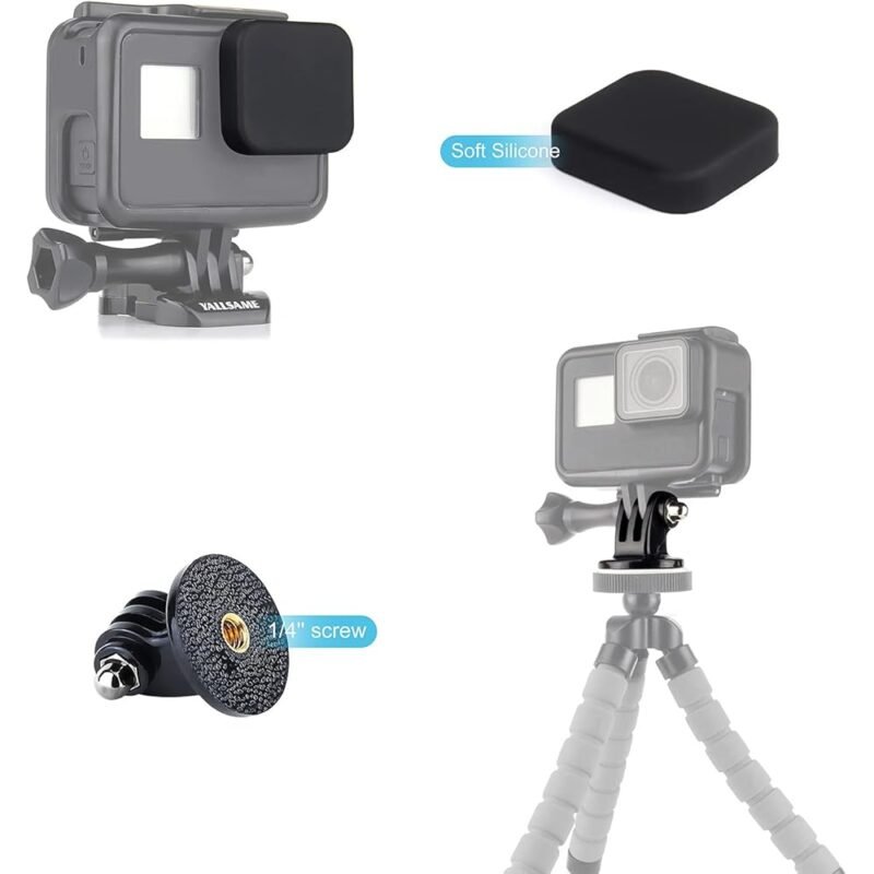 YALLSAME Funda Compatible con GoPro Hero 5 6 7 Marco Protector - Imagen 7