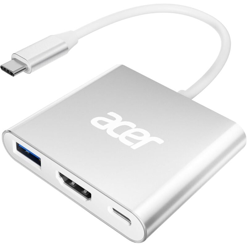 Acer Adaptador USB C a HDMI 4K con 100 W PD y USB 3.0