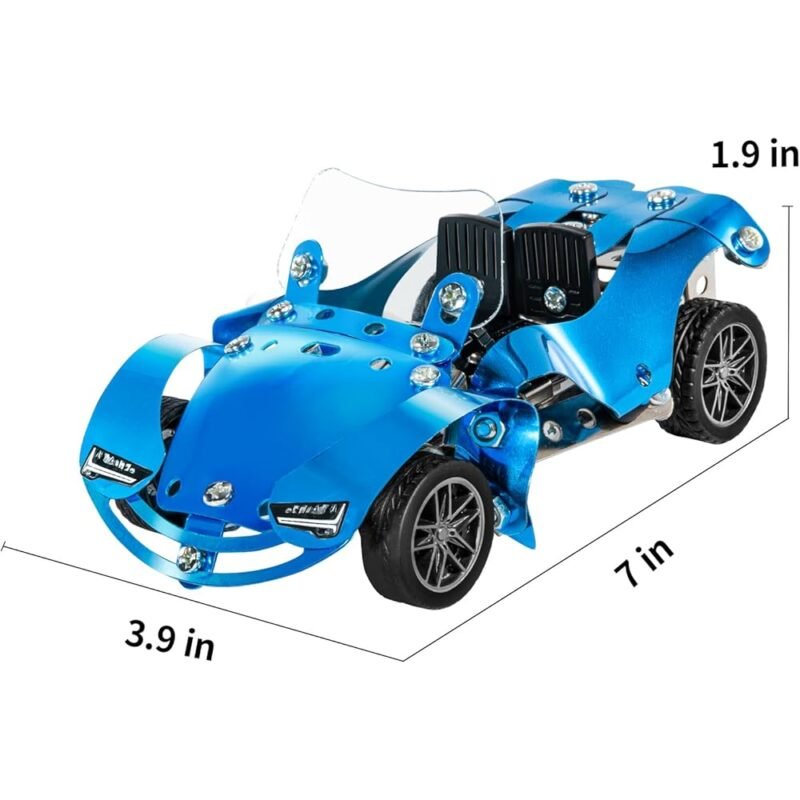 SNAEN Juguetes de Construcción de Automóviles de Montaje de Metal para Niños - Imagen 2