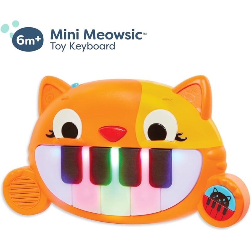 B. Toys Mini Meowsic Teclado de Juguete Musical para Bebés - Imagen 2