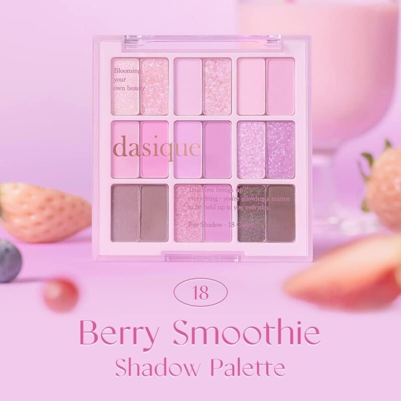 Dasique Paleta de Sombras #18 Berry Smoothie 18 Tonos Vegano - Imagen 2