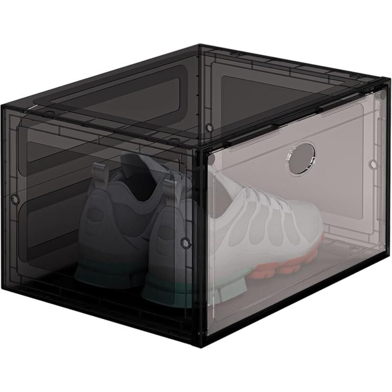 OIWLCI Cajas de Zapatos Apilables de Plástico Transparente