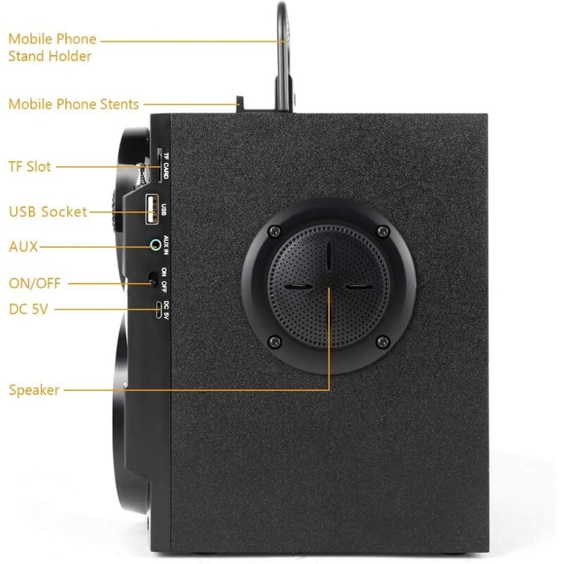 TAMPROAD Altavoz Bluetooth Inalámbrico Portátil de 11 W con Subwoofer - Imagen 10