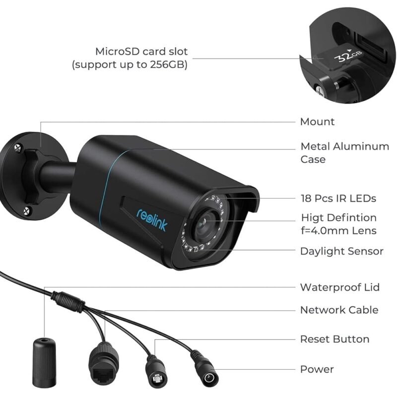 REOLINK Sistema de Cámara de Seguridad 4K para Exteriores con Detección Inteligente - Imagen 7