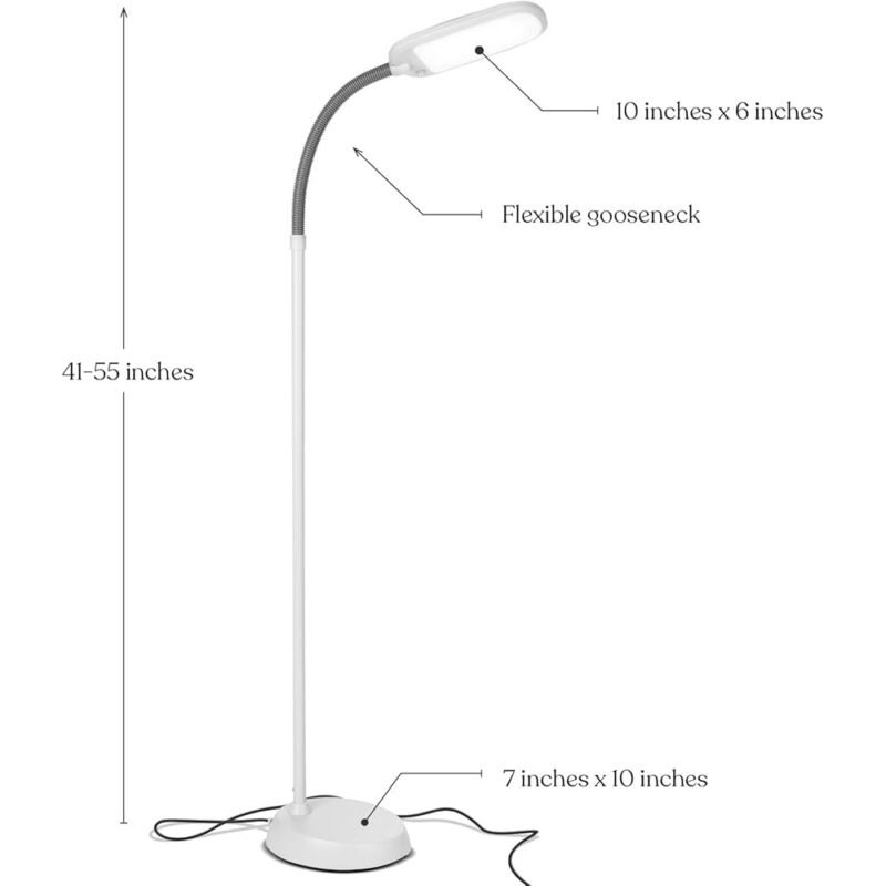 Brightech Litespan Lámpara LED Moderna de Lectura con Cuello de Cisne - Imagen 2