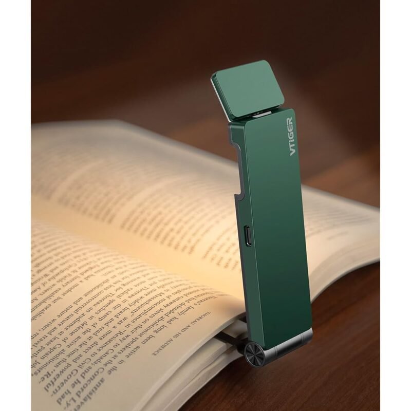 VTIGER Luz de lectura recargable USB LED plegable para libros