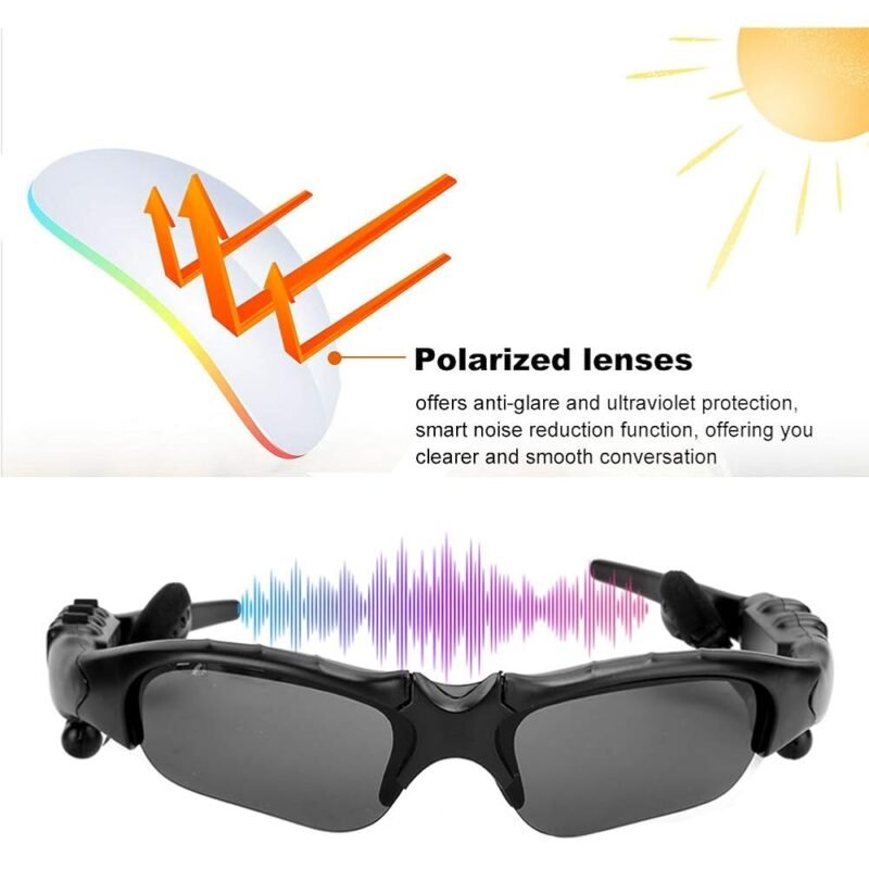 Diyeeni Gafas de Sol Bluetooth Polarizadas para Deportes al Aire Libre - Imagen 3