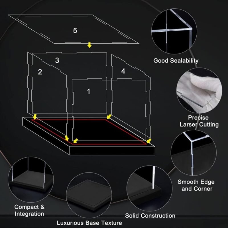 SVENJBB Vitrina Acrílica para Exhibición de Modelos a Escala 1:18 - Imagen 7