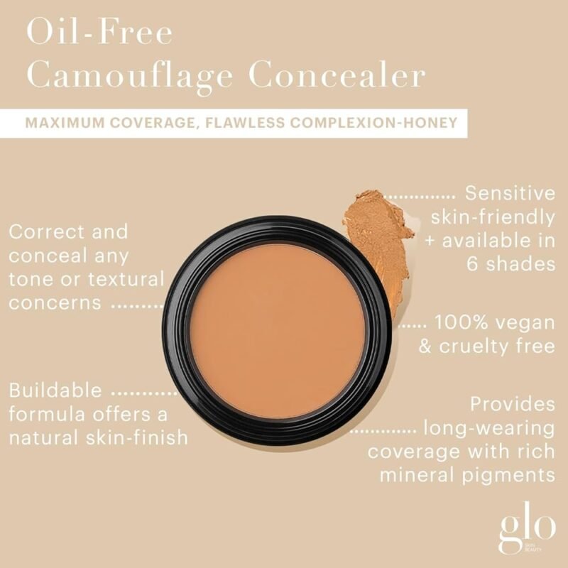 Glo Skin Beauty Corrector de Camuflaje Sin Aceite Miel para Imperfecciones - Imagen 2