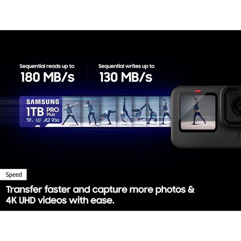 SAMSUNG tarjeta microSD PRO Plus 512 GB adaptador 4K UHD - Imagen 3