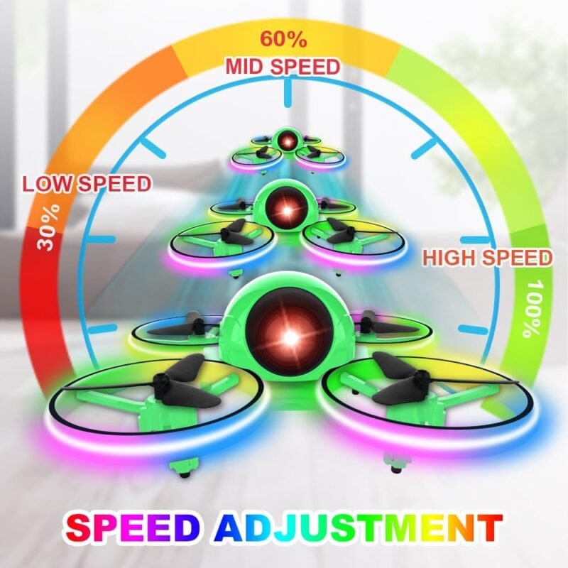 Dwi Dowellin Mini dron para niños con luces y fácil control - Imagen 7