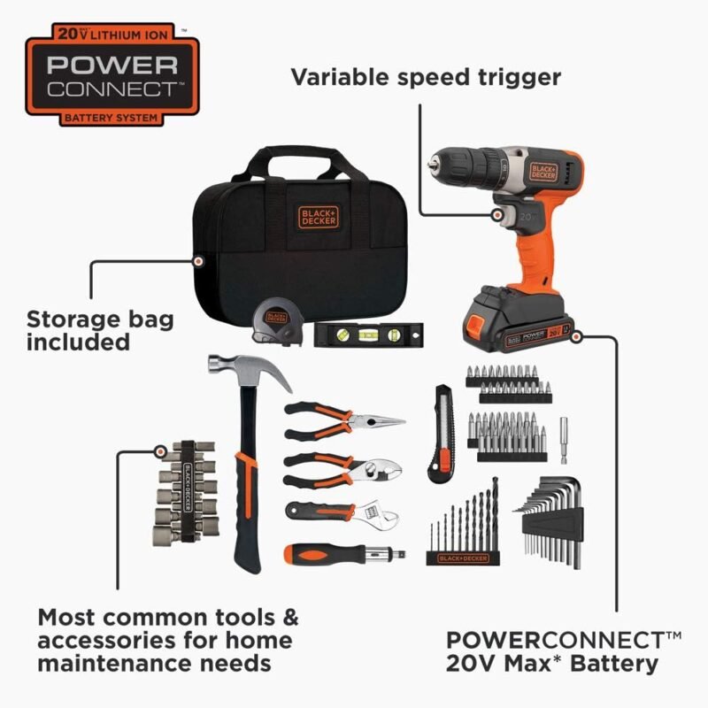 beyond by BLACK+DECKER Kit de herramientas para el hogar 83 piezas - Imagen 2