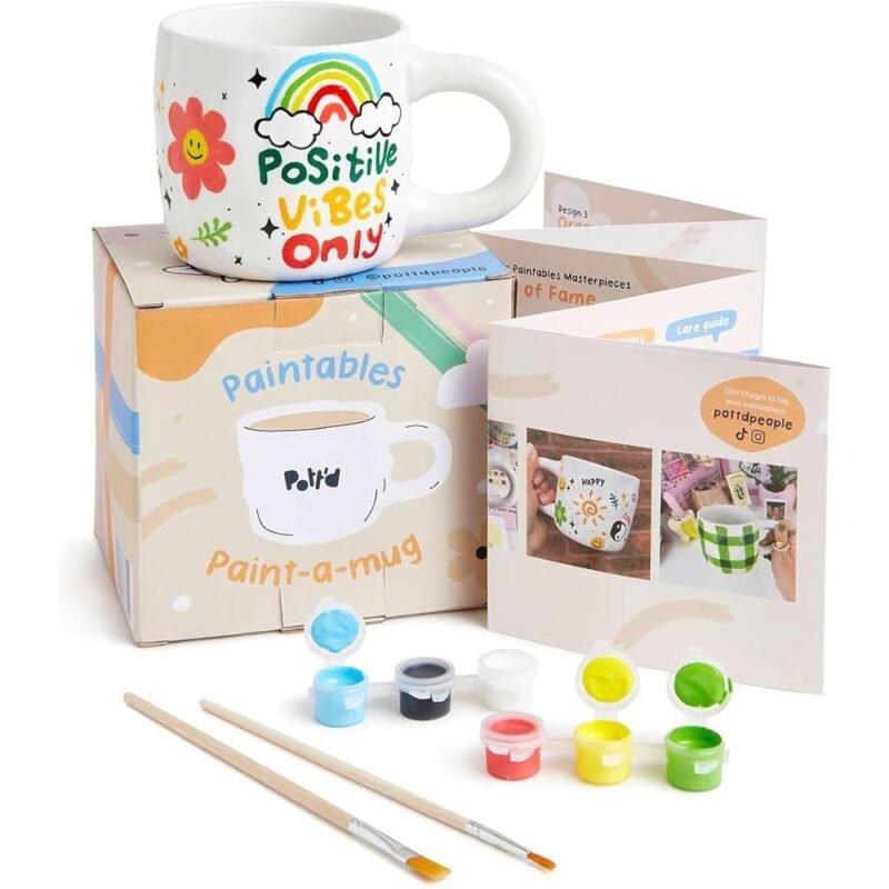 Pott'd Paintables Kit de Pintura de Taza de Bricolaje para Adultos