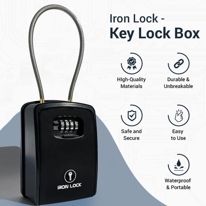 Iron Lock Caja de Cerradura XXL Portátil y Montada en la Pared - Imagen 2