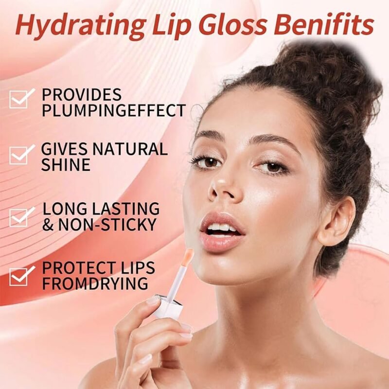 GECOMO Aceite Hidratante Brillante para Labios Gel Lustroso - Imagen 2