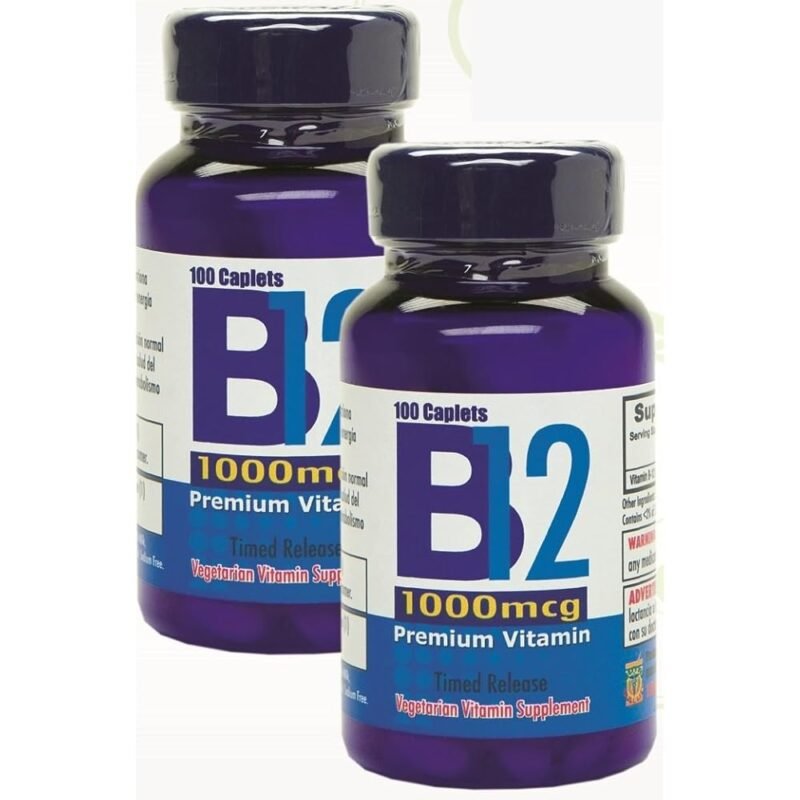 Nutrisalud Products Vitamina B12 Alta Potencia 1000mcg Set de 2 Frascos