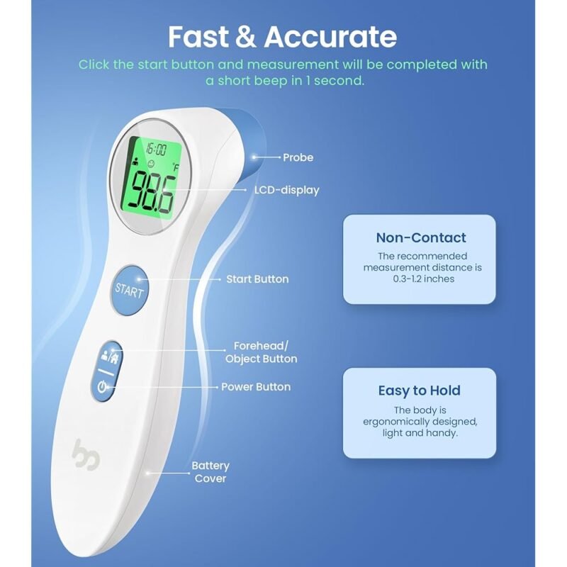 Termómetro Femometer Digital de Frente para Bebés Niños y Adultos - Imagen 6