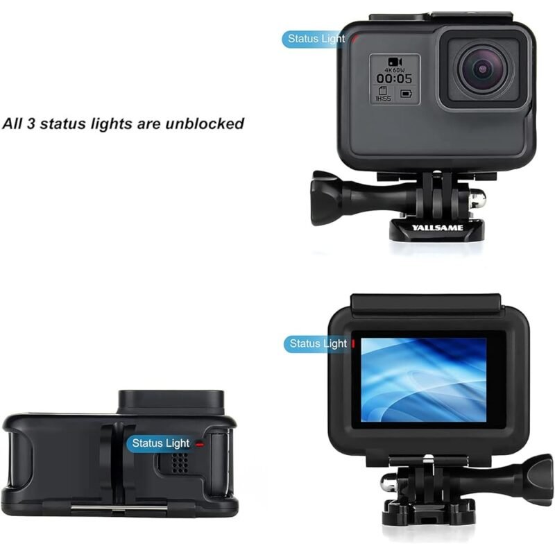 YALLSAME Funda Compatible con GoPro Hero 5 6 7 Marco Protector - Imagen 5