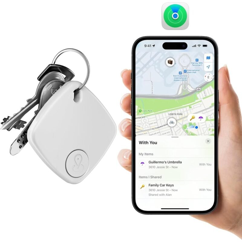 Novzix Rastreador de llaves compatible con Apple Find My