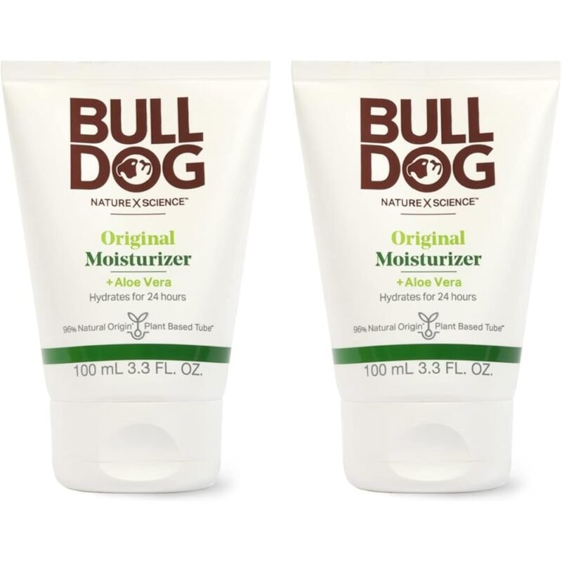 BULLDOG Hidratante Facial Original para Hombre Paquete de 2