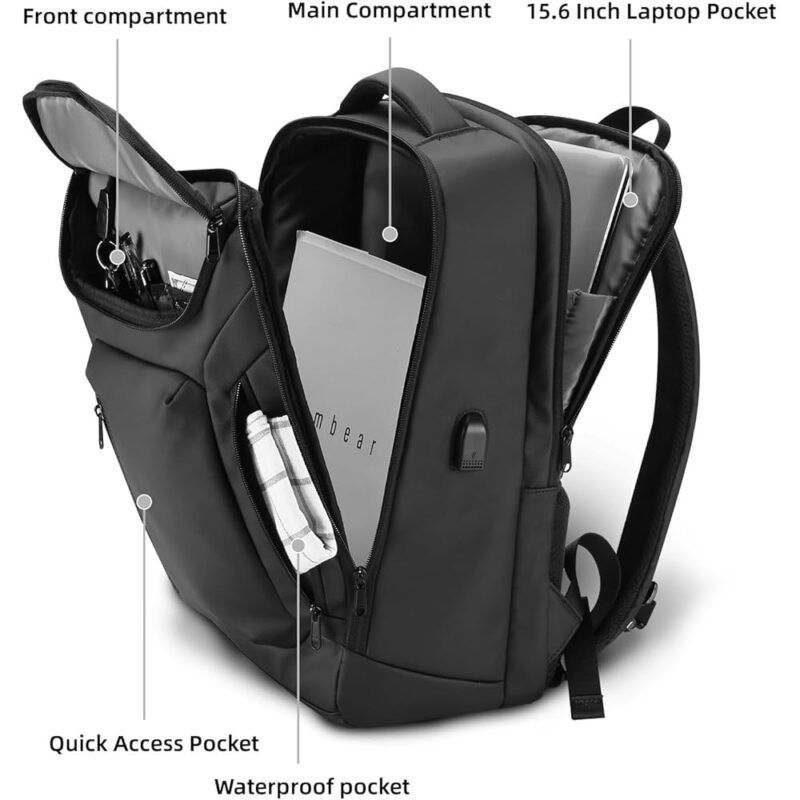 Mochila HOMIEE Business Smart Impermeable para Laptop 15.6 pulgadas - Imagen 3