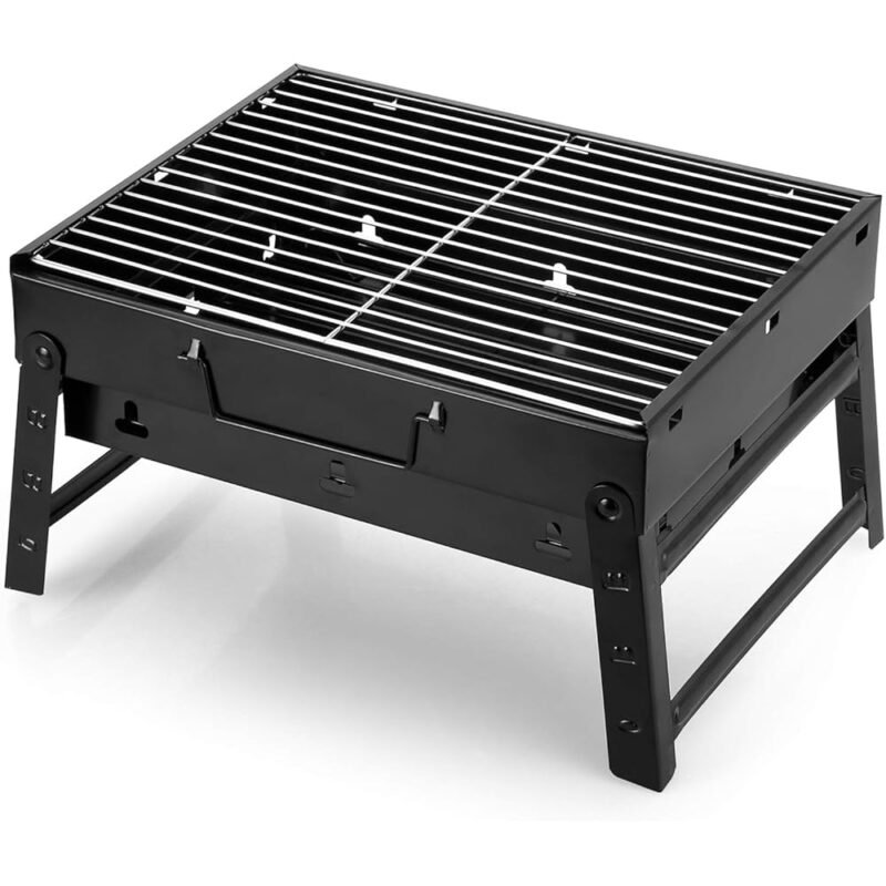 Uten Parrilla de Carbon Portatil Plegable para Camping y Jardín