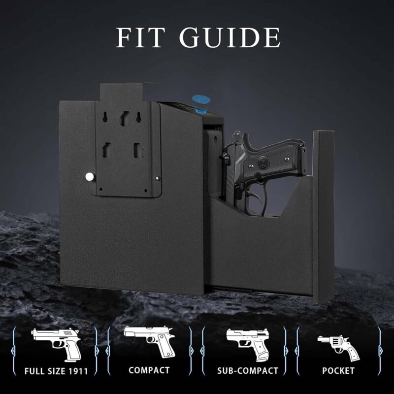 Caja de Seguridad Biométrica para Pistolas con Huellas Dactilares - Imagen 4