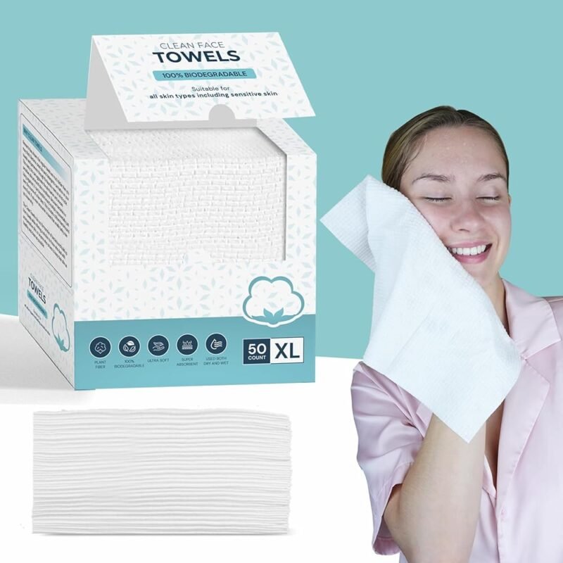 EGGS SOUND Toalla Facial Desechable XL Suave y Gruesa para Piel Sensible