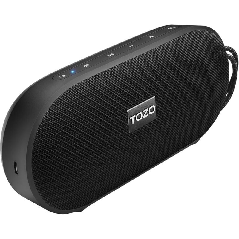 TOZO Altavoz Bluetooth PA1 Sonido Estéreo Impermeable Potente