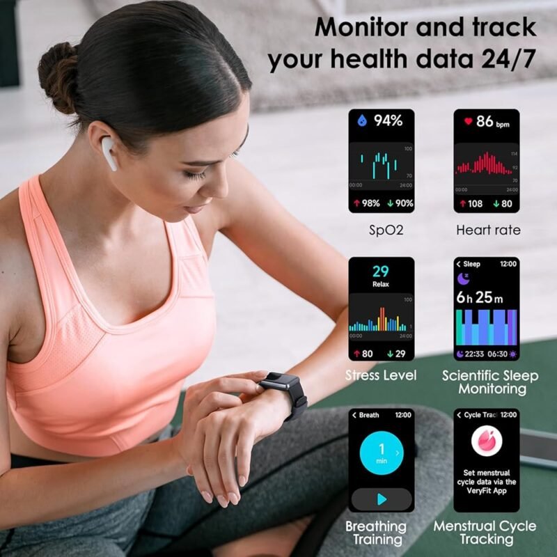 KEEPONFIT Monitor de Actividad Física Pantalla Táctil 1.57 Pulgadas - Imagen 4