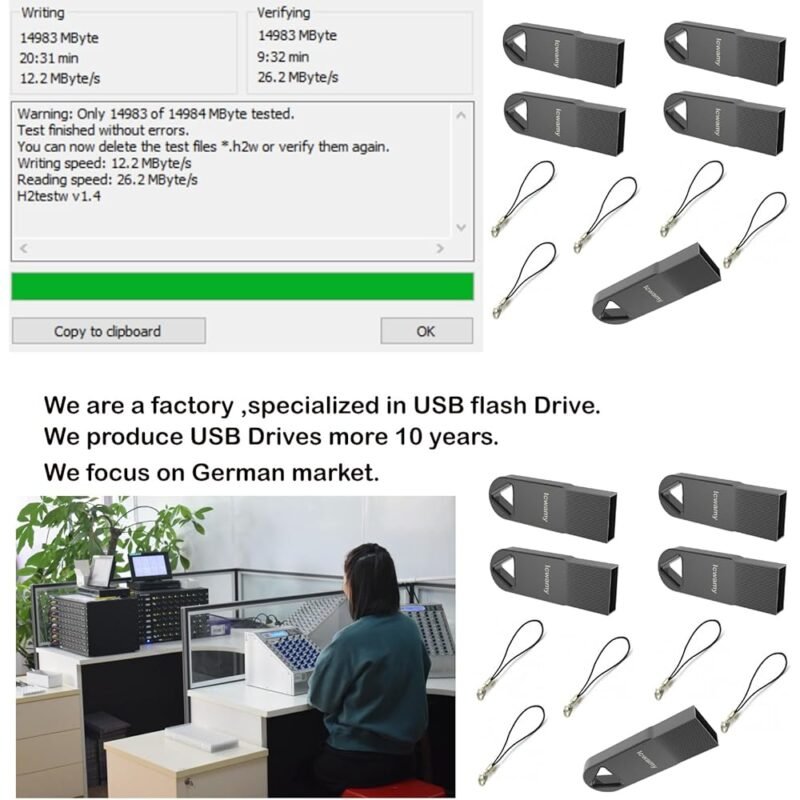 LCWAMY Paquete de 10 Unidades Flash USB 16GB USB 2.0 - Imagen 4