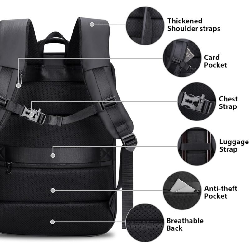 Mochila HOMIEE Business Smart Impermeable para Laptop 15.6 pulgadas - Imagen 6