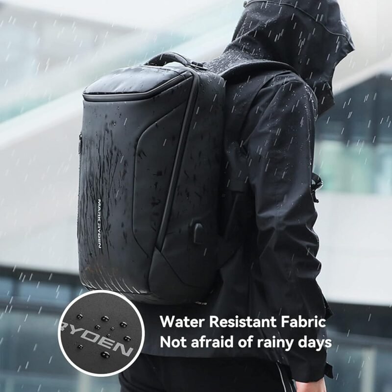 MARK RYDEN Mochila de negocios impermeable con puerto de carga USB - Imagen 5