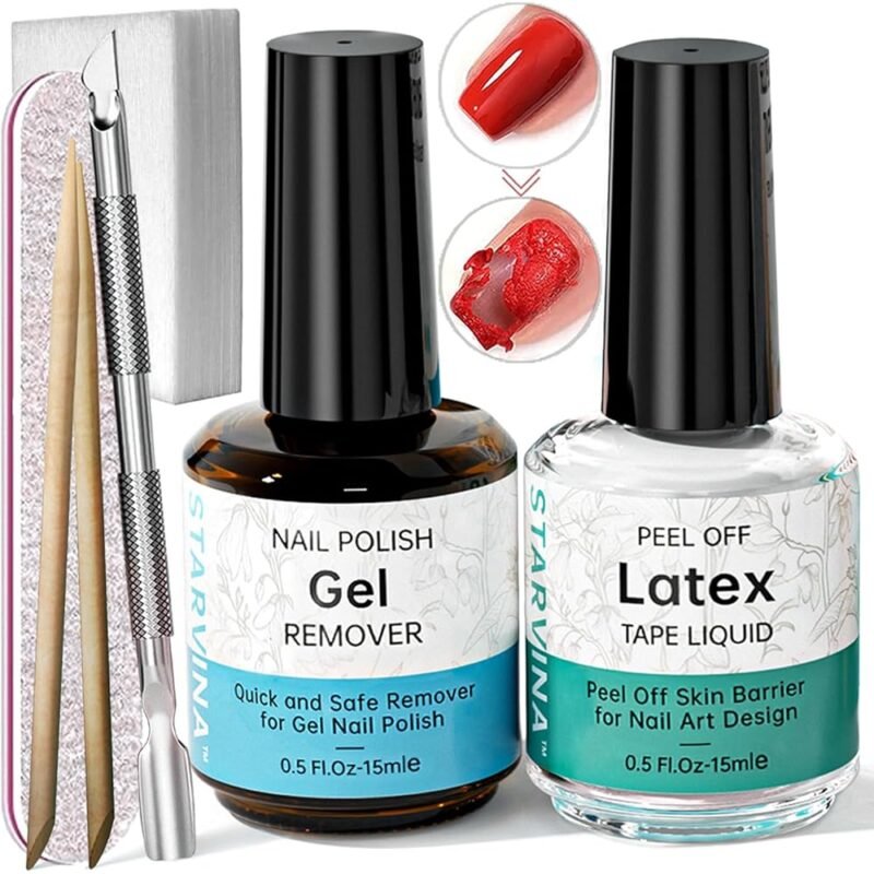 STARVINA Kit de Removedor de Esmalte de Uñas de Gel 0.5 onzas