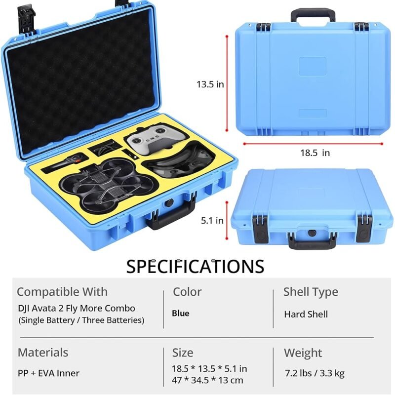 Avata 2 Funda rígida impermeable para DJI Avata 2 Fly More Combo - Imagen 3