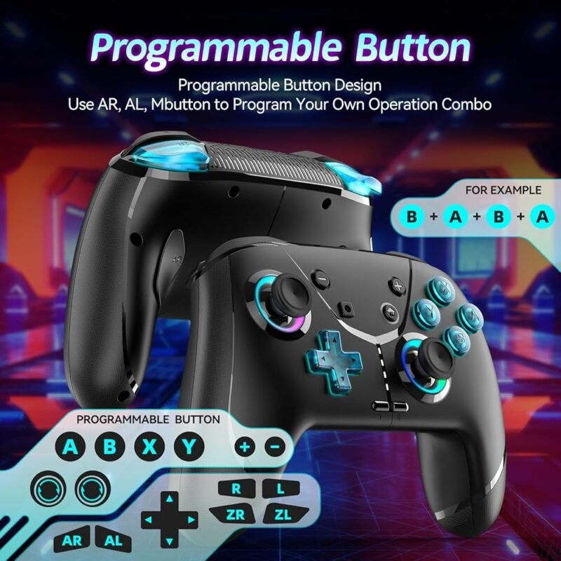 Ligame Controlador Switch Inalámbrico Pro con Vibración y RGB - Imagen 5