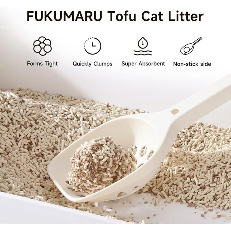 FUKUMARU Arena para gatos de tofu 18 libras natural y sin polvo - Imagen 3