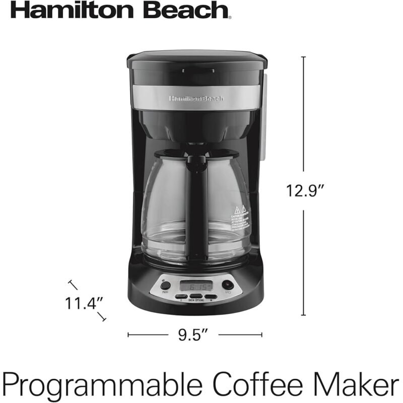 Hamilton Beach Cafetera de Goteo Programable 12 Tazas con Opciones de Preparación - Imagen 8