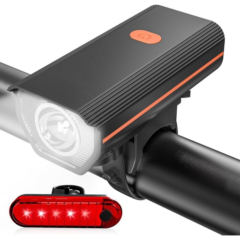 Kunhak Luces de Bicicleta Recargables Ultra Brillantes para Montar de Noche