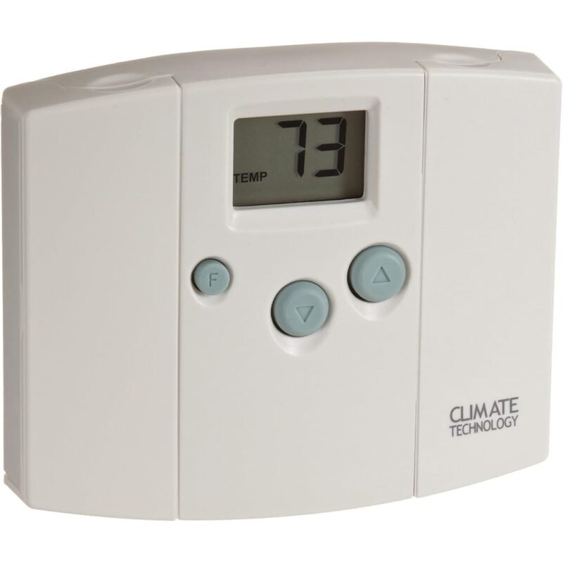 Supco 43054 Termostato eléctrico digital de pared con luz azul