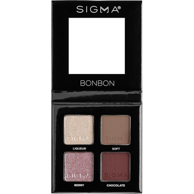 Sigma Beauty Paleta de Sombras de Ojos Cuádruple Bonbon para un Maquillaje Impecable