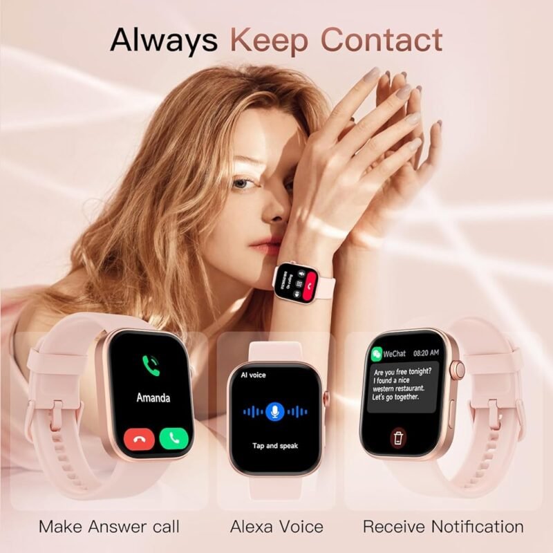 Tensky Smart Watch para Mujeres Android iOS AI Voice 1.99 AMOLEDFitness Tracker - Imagen 3