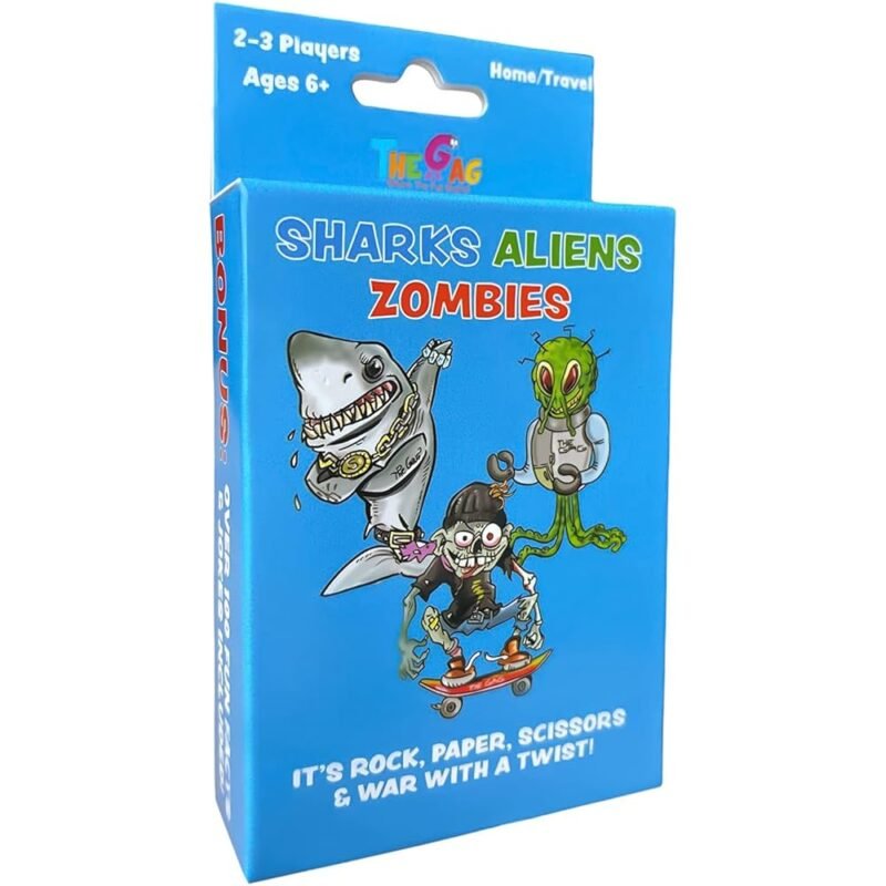 TheGag Sharks Aliens Zombies Juego de Cartas Divertido para Niños