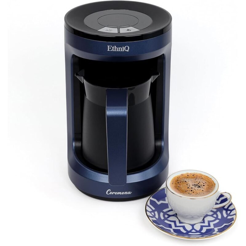 ETHNIQ Cafetera Turca 120 V 1 a 4 Tazas Tecnología Cook Sense Azul - Imagen 6