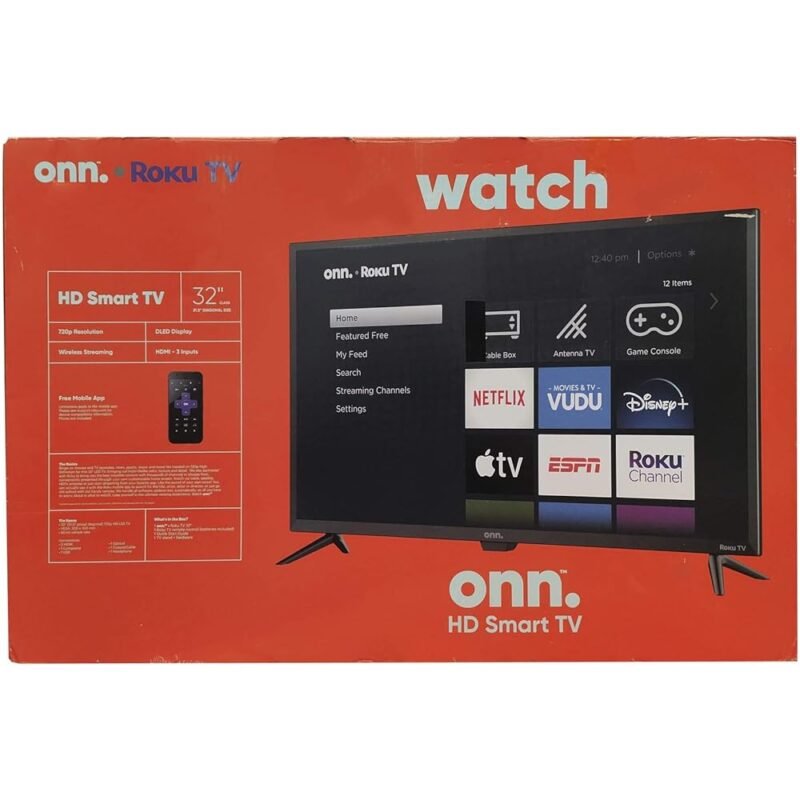 Onn Smart TV LED HD 24 pulgadas con Netflix y Google Assistant - Imagen 3