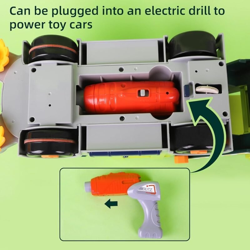 Camión de Basura de Juguete Desmontable con Destornillador Eléctrico - Imagen 6