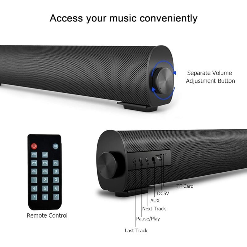 BenqBot Barra de Sonido Portátil para TV y PC con Bluetooth 5.0 - Imagen 5