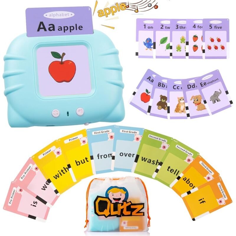 QuTZ Tarjetas Flash Parlantes para Aprender ABC y 123 para Niños