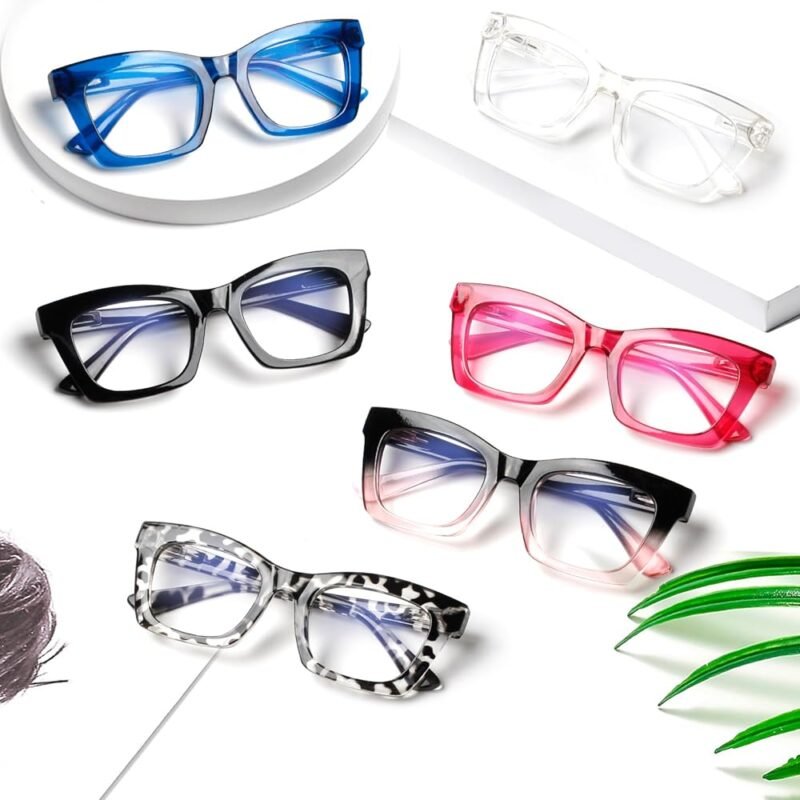 Paquete de 6 Lentes de Lectura Estilo Oprah para Mujer con Bloqueo de Luz Azul - Imagen 4